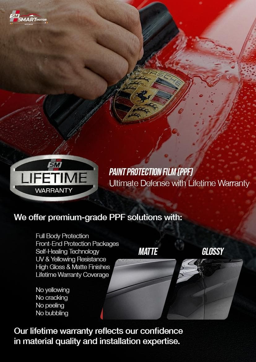 Paint Protection Film (PPF) Service Package at Smart Motor Abu Dhabi